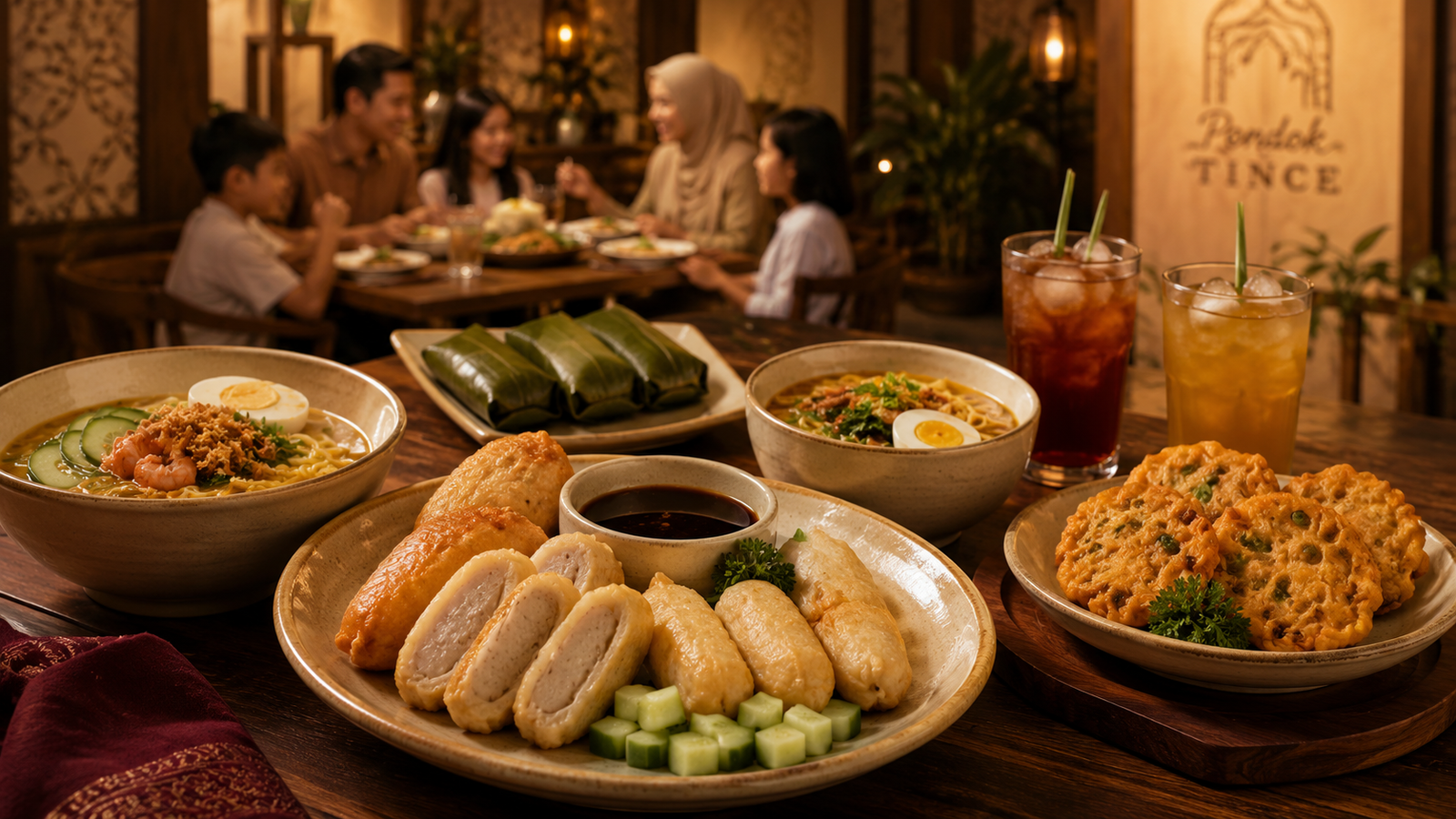 Kuliner Palembang untuk makan keluarga di Pondok Tince